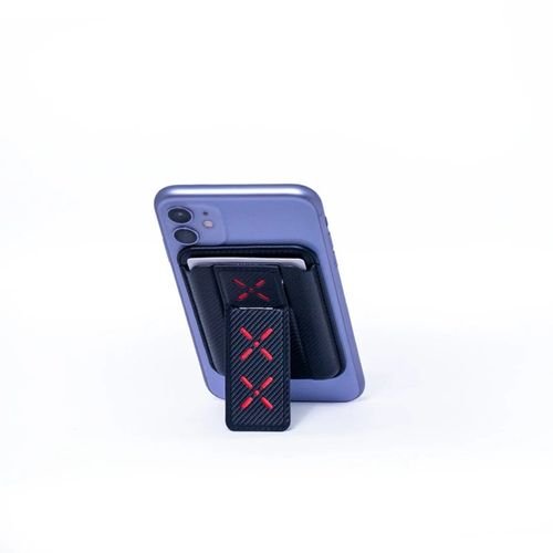 Rebenuo RCP206 Magnetic Leather Card Holder – 2-Card Wallet with Built-In Phone Stand